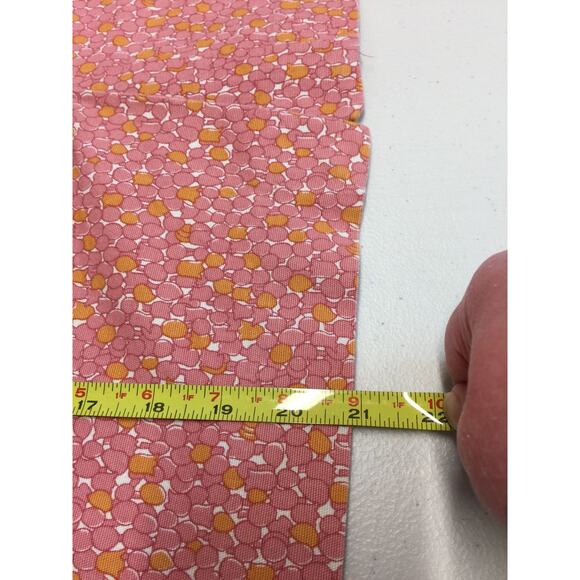 Talbots Pink Orange White Polka Dot Back Kick Vent Cotton Pencil Skirt 12P - Picture 6 of 8